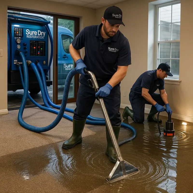 Water Extraction and Removal process in West Belmar, NJ